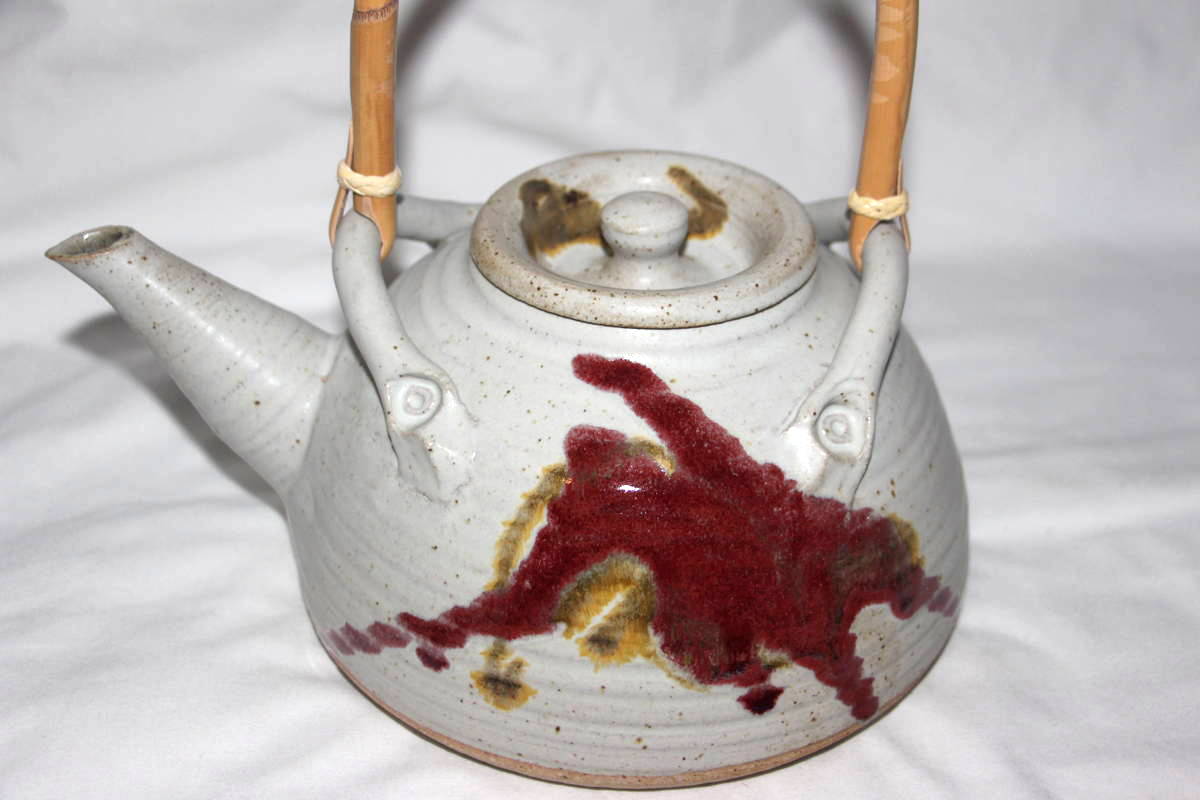 Alan-gaillard-irish-pottery-connemara-stoneware-lag-teapot-cane-copper-red
