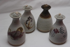 alan-gaillard-irish-pottery-connemara-stoneware-Oil lamps