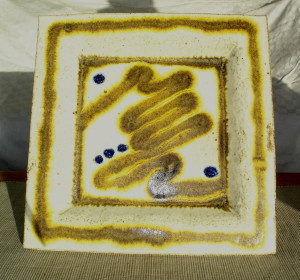 alan-gaillard-irish-pottery-connemara-stoneware-30cm sq-serving-platter